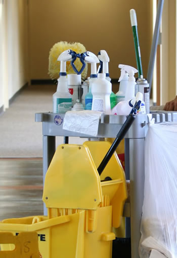 Bucket and Mop Office Cleaning Tools